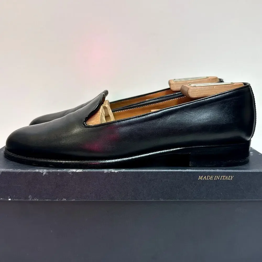 EUC Ralph Lauren Purple Label Formal Slippers Opera Pumps Made in Italy 10 D - Picture 4 of 12